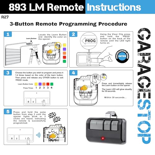 Universal Garage Door Opener Remote N38952