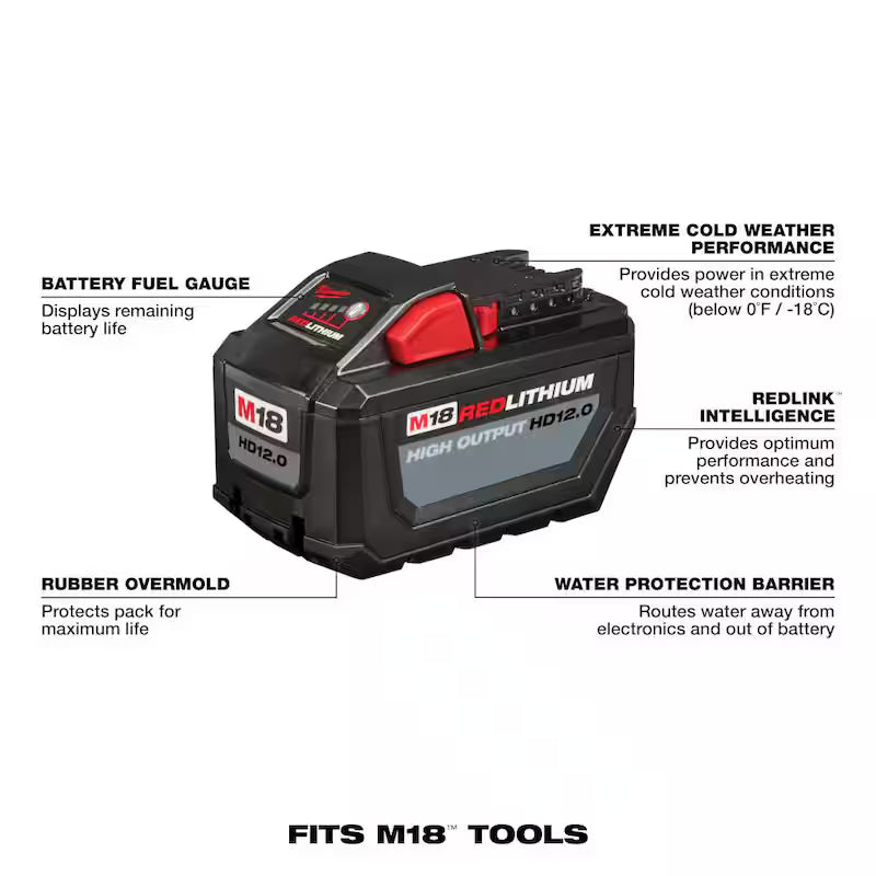 18V Lithium-Ion Brushless Cordless Reciprocating Saw & 12.0Ah Battery K4985