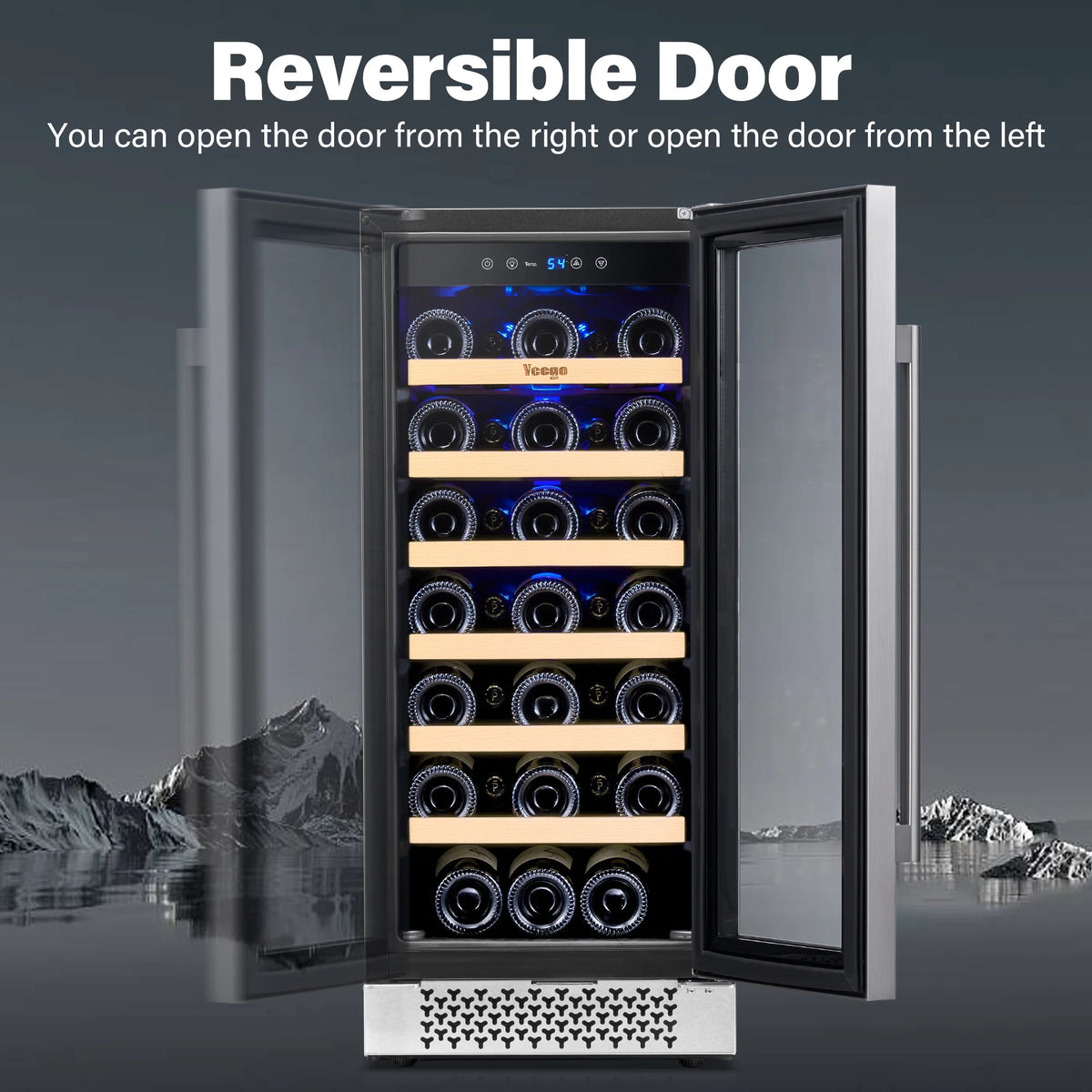 15" 33 Bottle Wine Refrigerator with Digital Temperature Control H484320