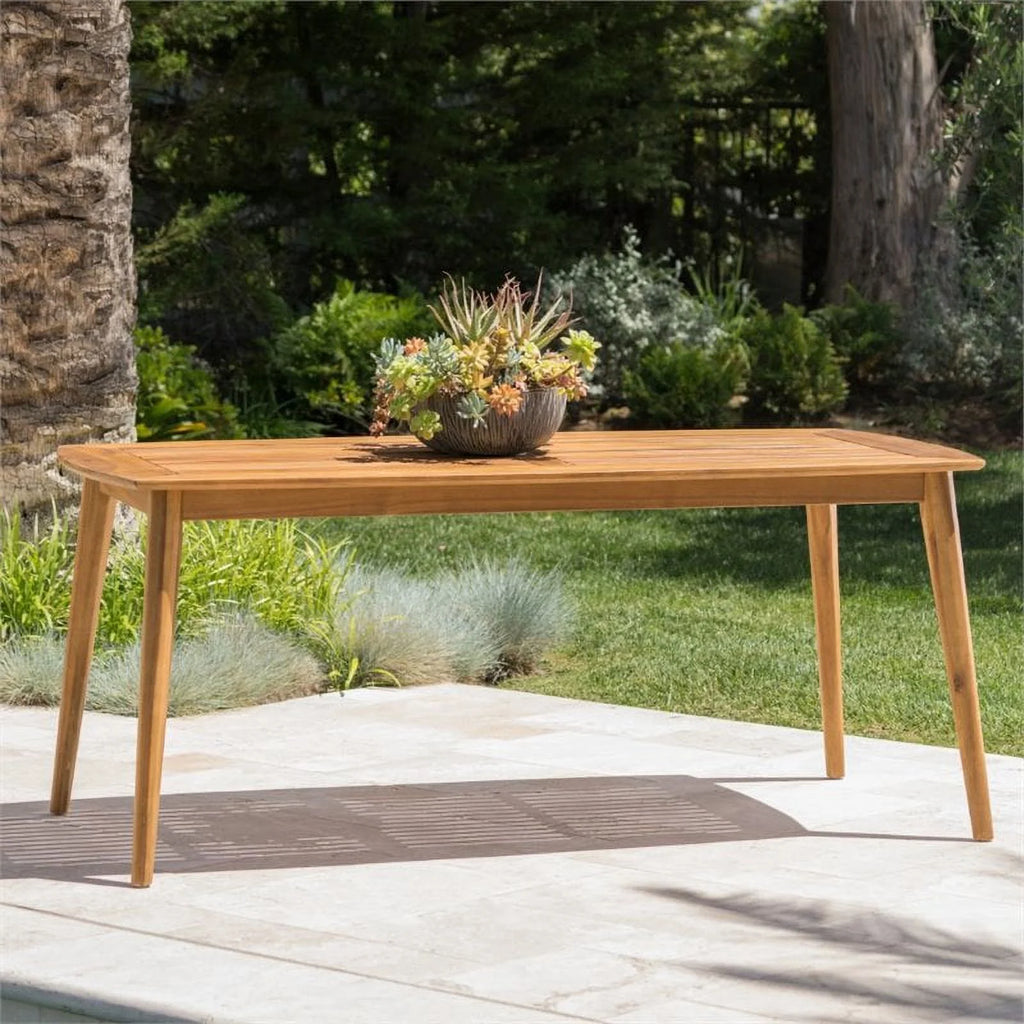 71" Wooden Patio Dining Table V808503
