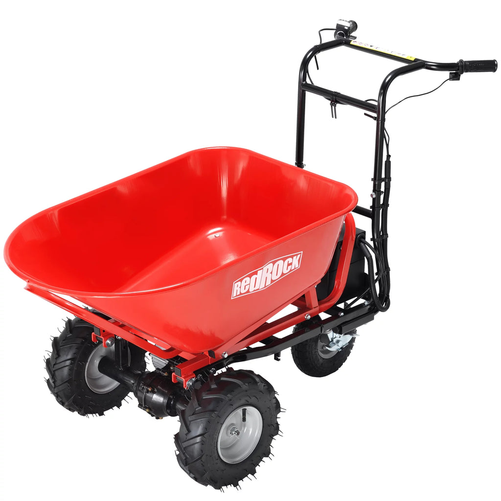 48V28Ah 500W Steel Electric Wheelbarrow Utility Cart M47610