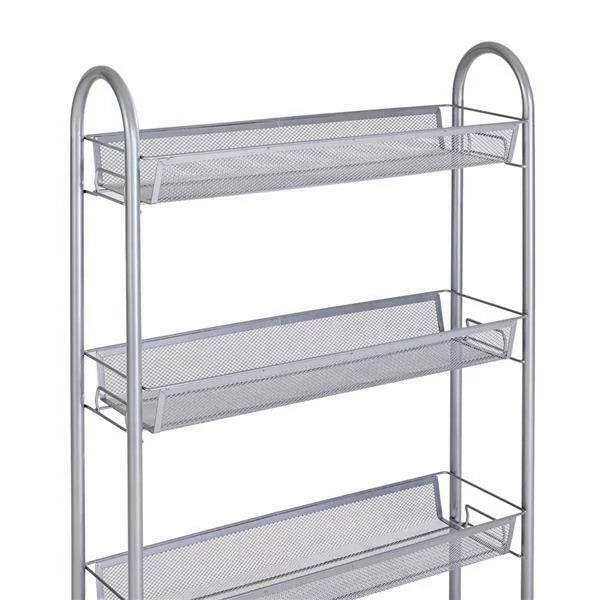 4 Tier Slim Rolling Storage Cart B771017