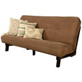 Wood Futon with Mocha Brown Mattress N861840