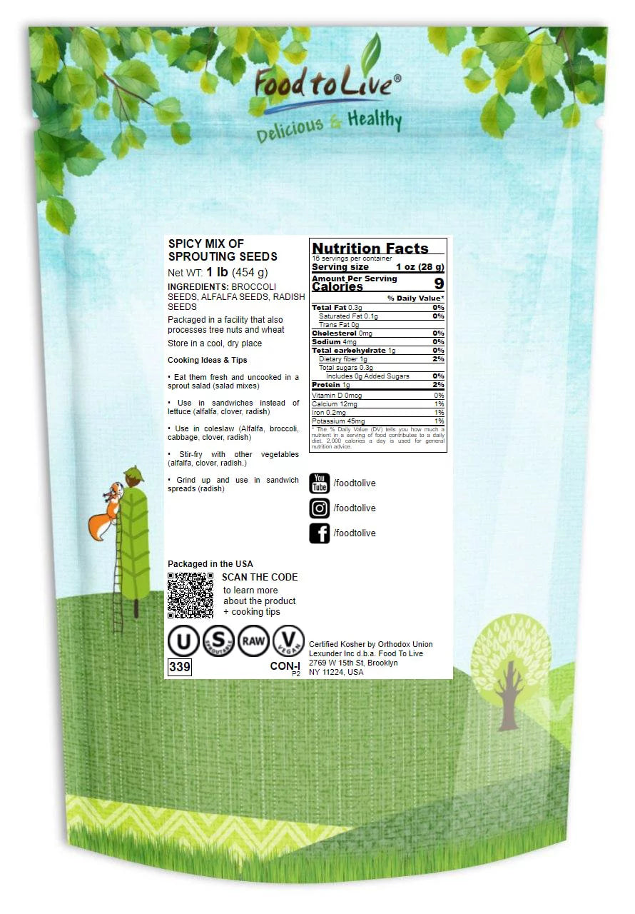 Sprouting Seeds 1 Pound V1278