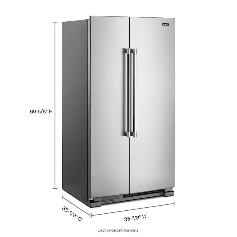 36 in. 24.9 cu. ft. Side by Side Refrigerator H7089