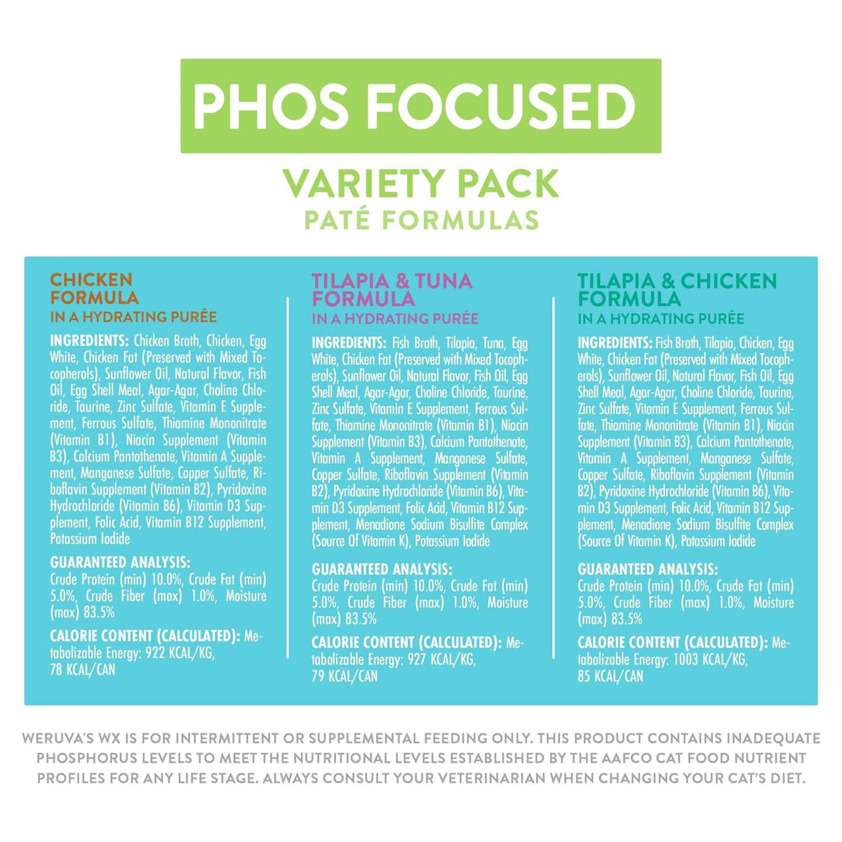 Phos Focused Pate Formulas Variety Pack I925
