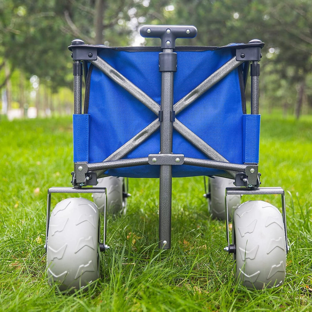 Heavy Duty Collapsible Beach Cart with Balloon Wheels Z923602