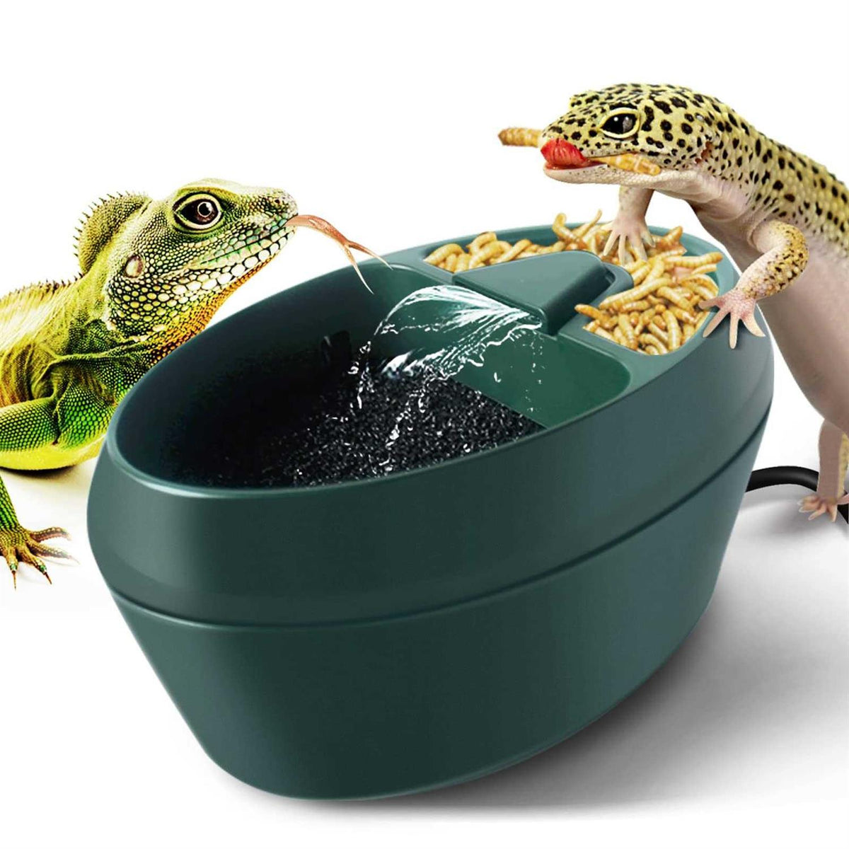 Reptile Drinking Water Fountain with Trough J710