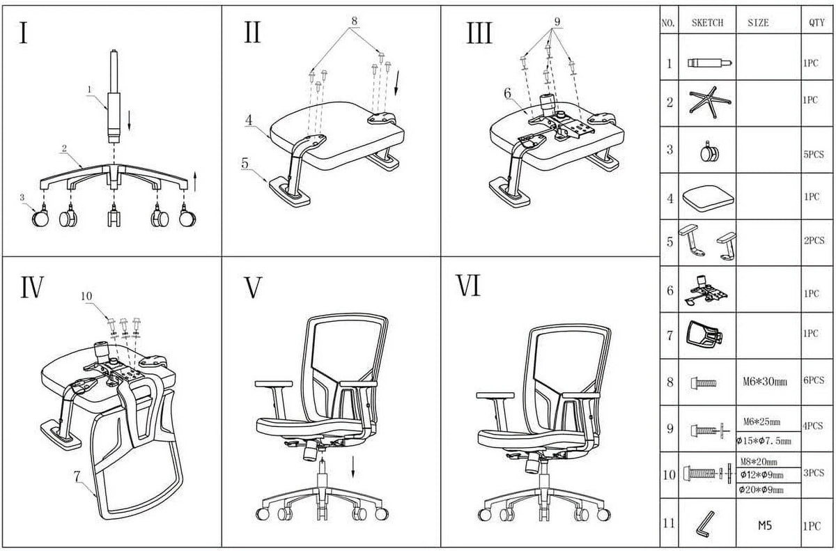 Ergonomic Mesh Office Chair with Lumbar Support, Orange L629280