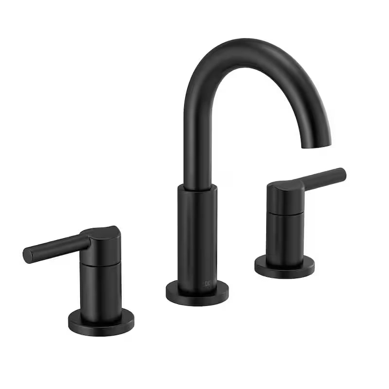 Widespread 2-Handle Bathroom Faucet in Matte Black P278