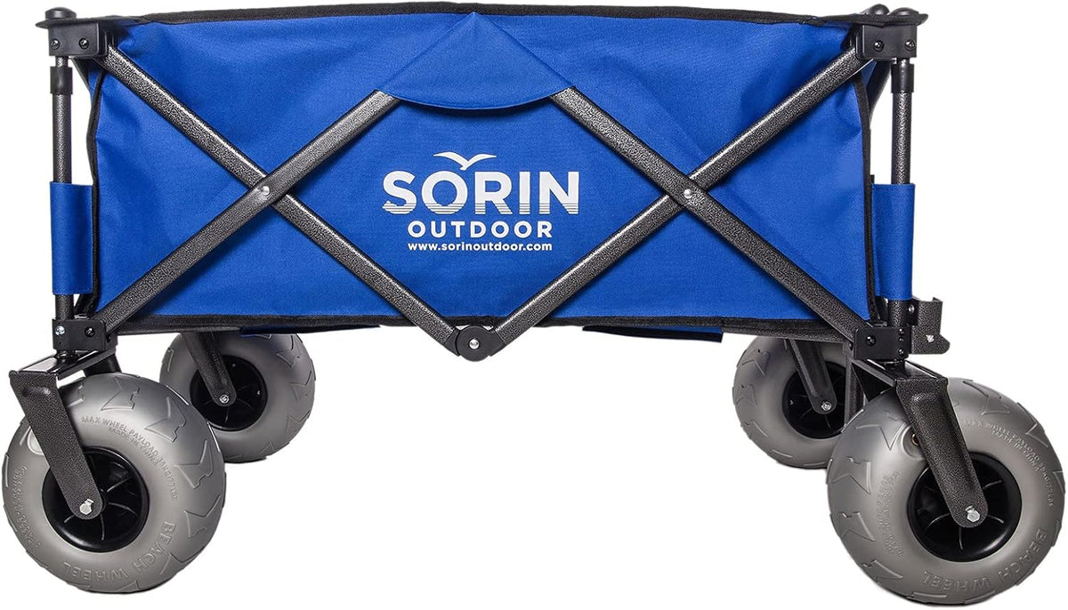 Heavy Duty Collapsible Beach Cart with Balloon Wheels Z923602