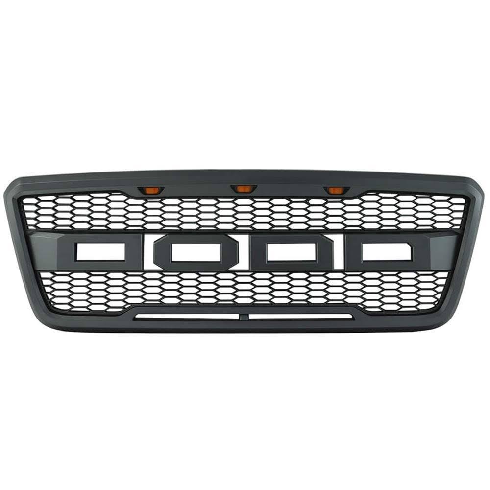 Front Bumper Grille Hood Mesh Package ABS Gray W101