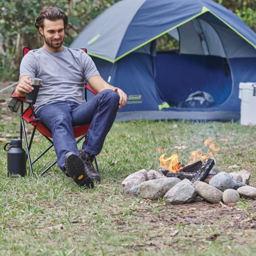 Mesh Quad Camping Chair with Carry Bag & Cup Holder L6939