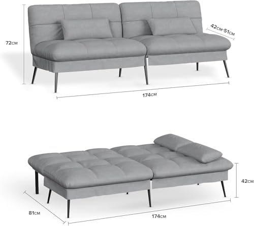 Black Convertible Sofa Bed K453026