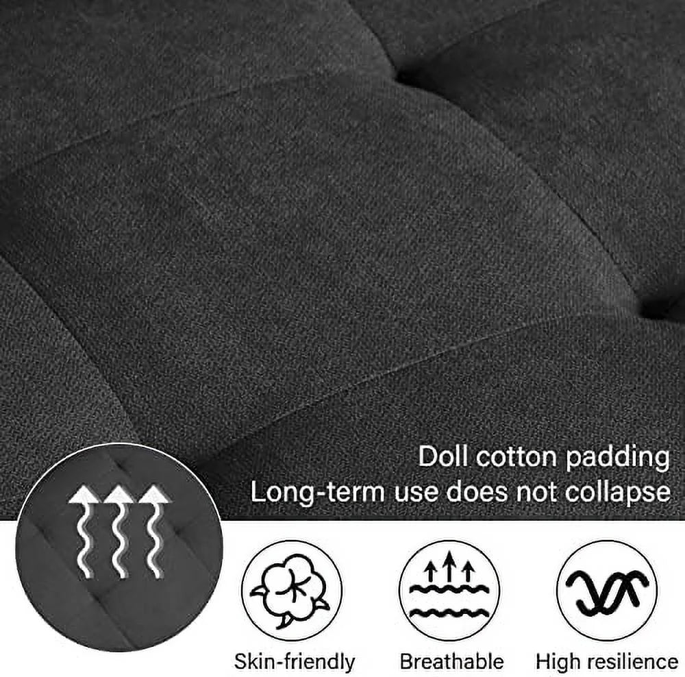 54.5" Upholstered Loveseat Sofa with Metal Legs S183723