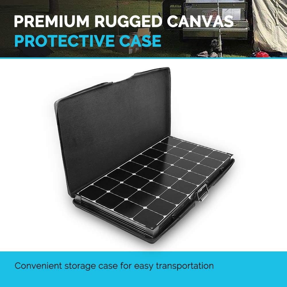 100W 12V Monocrystalline Portable Foldable Solar Panel Suitcase F486