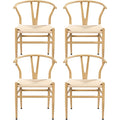4pcs Weave Dining Chair with Metal Frame E406419