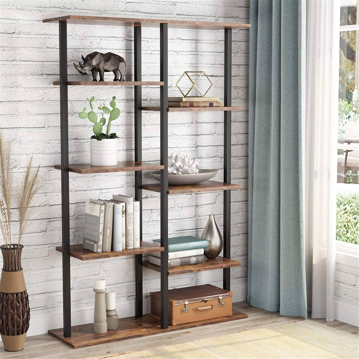 White 5-Tier Bookshelf W811798