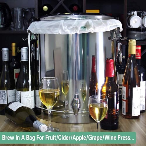 Extra Large Reusable 2 Pack 250 Micron Fine Mesh Brew Bags P636
