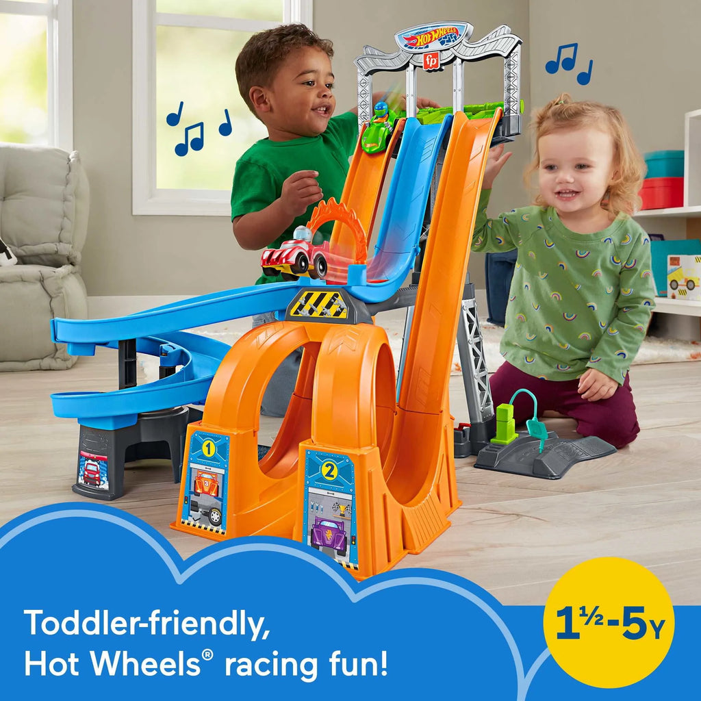 Toddler Vehicle Playset with Sounds & 2 Toy Cars C9662