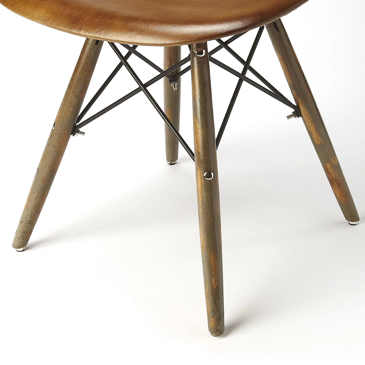 Brown Leather Side Chair L551308