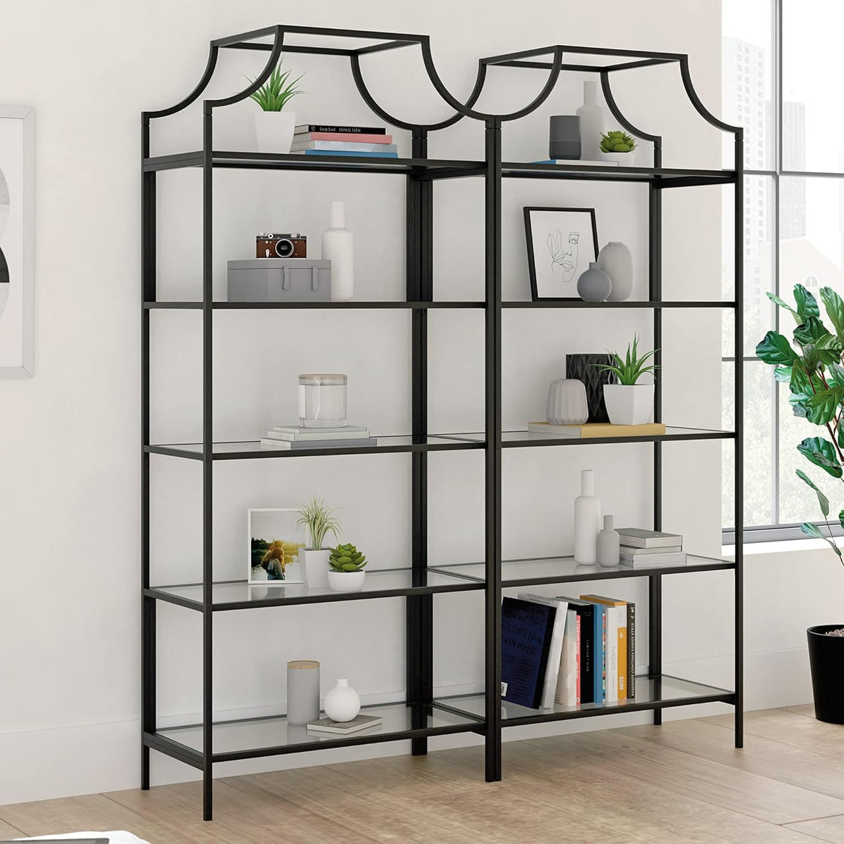Black Bookcase S718113