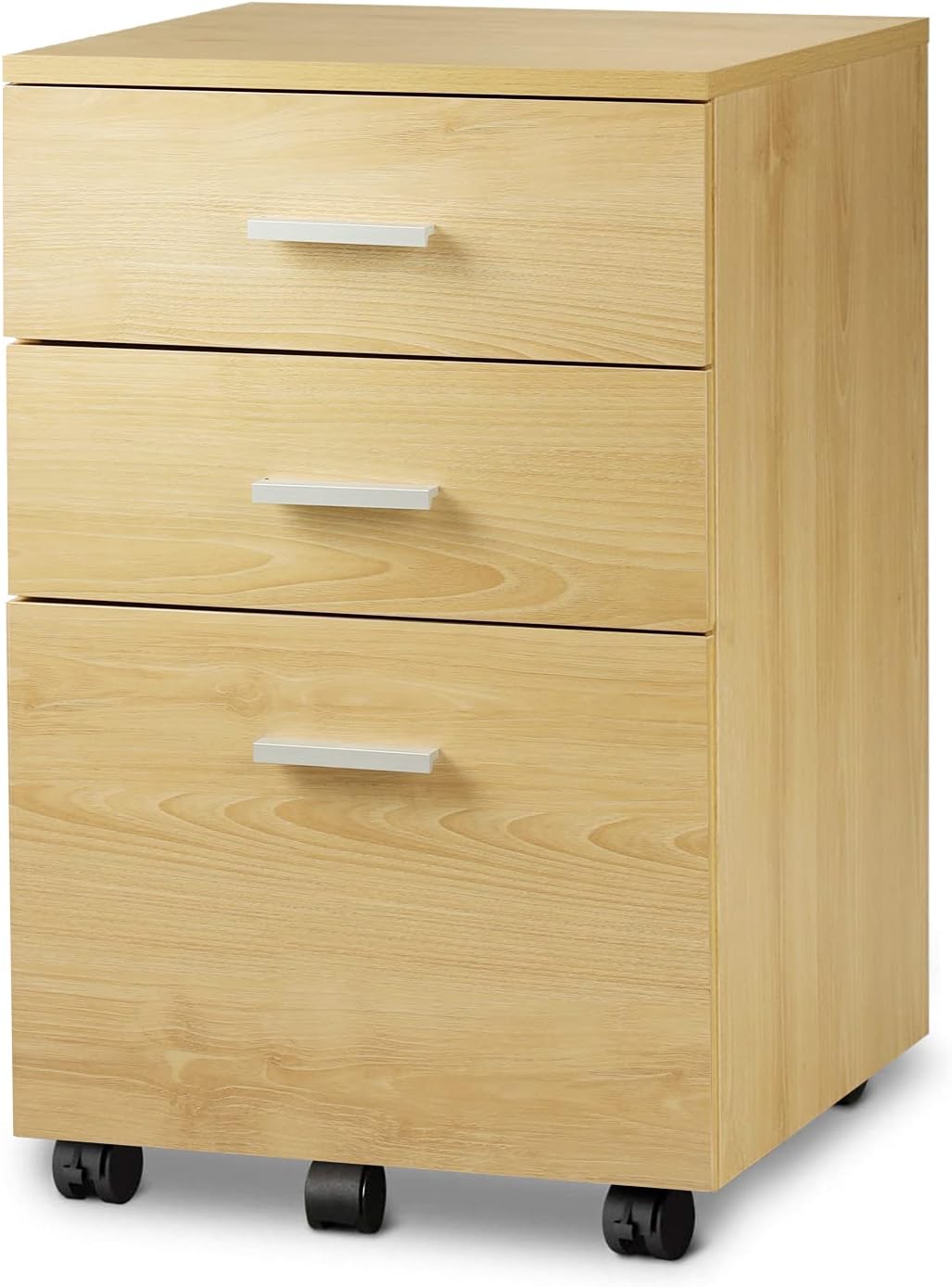 3 Drawer Wood Mobile File Cabinet Q880873