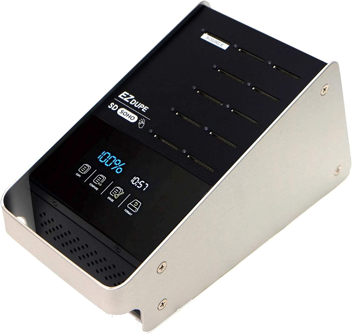 1 to 10 SD MicroSD Card Duplicator with Touch Screen S265