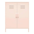 2 Door Metal Storage Cabinet in Pink R737076