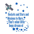 Rockets and Stars Wall Decal K946296