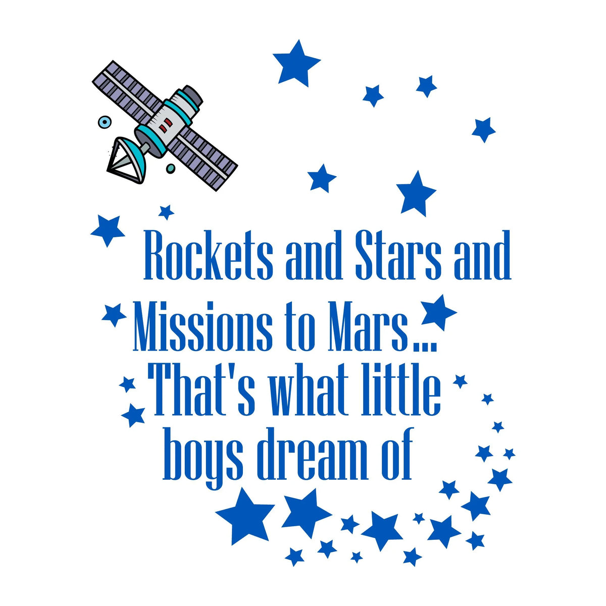 Rockets and Stars Wall Decal K946296