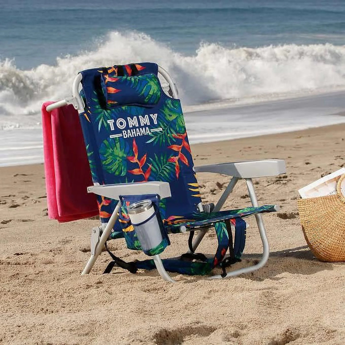 Dark Blue Backpack Beach Chair 2 Pack Y47969