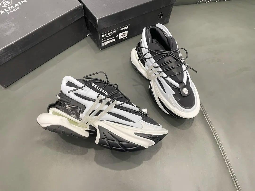 White Black Heels H5448