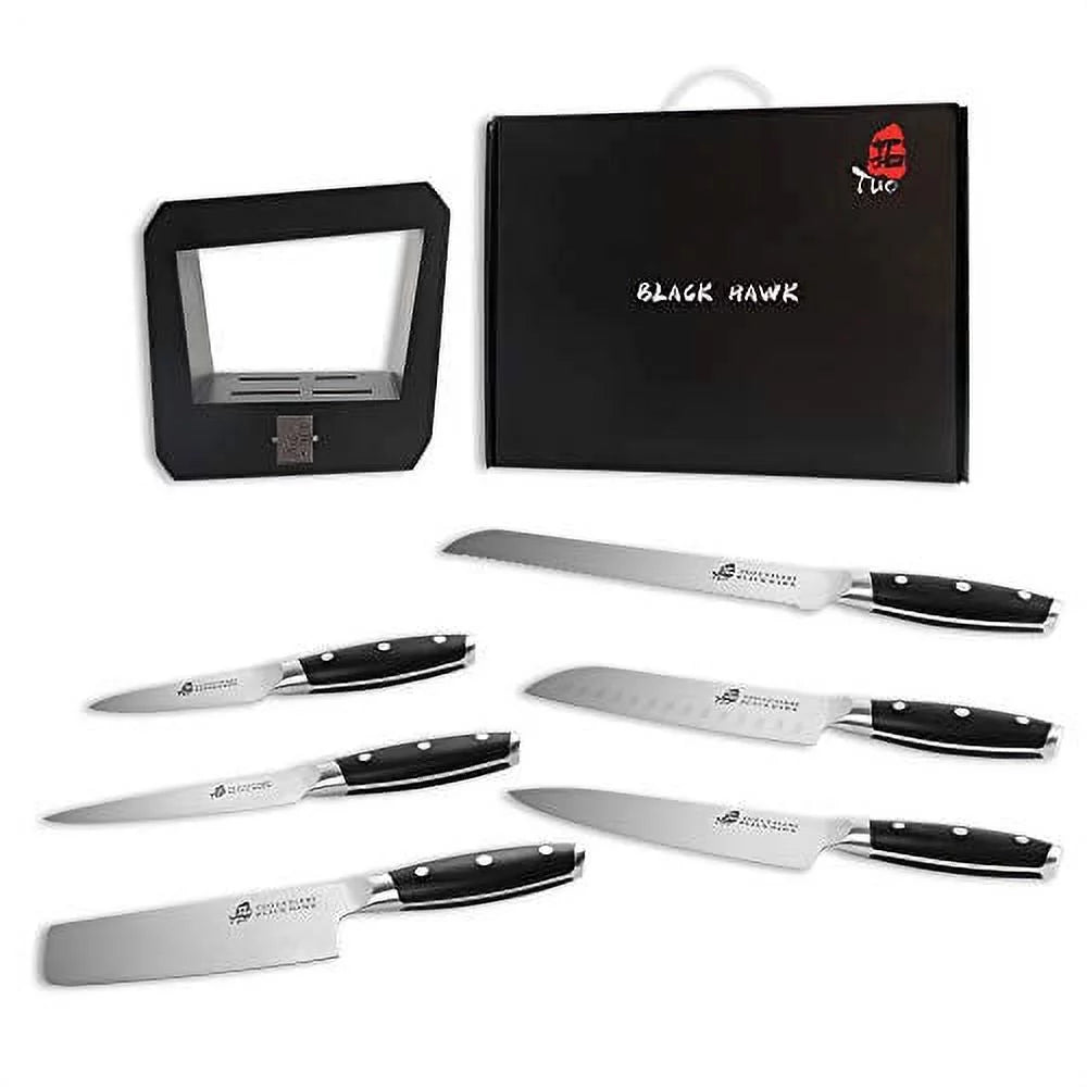 7 Piece Kitchen Knife Set with Wooden Block X699