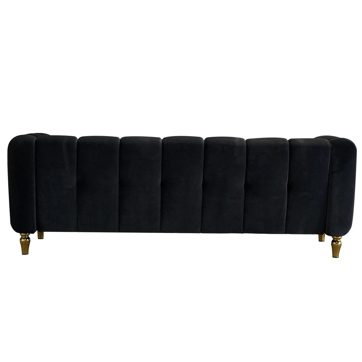 Black Velvet Sofa H314