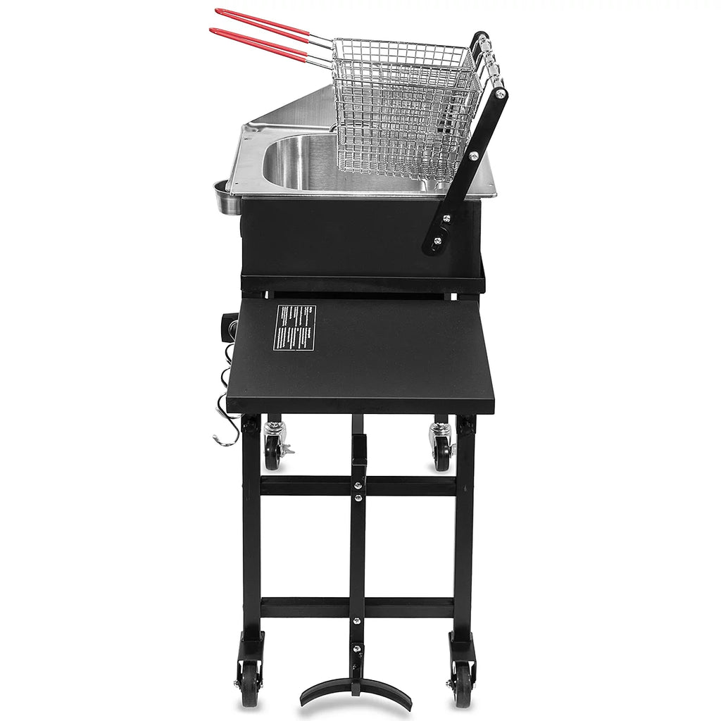 58,000 BTU Propane Double Burner Stove Griddle & Deep Fryer M538