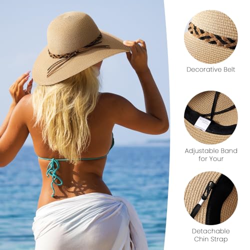 Wide Brim Straw Sun Hat I4478
