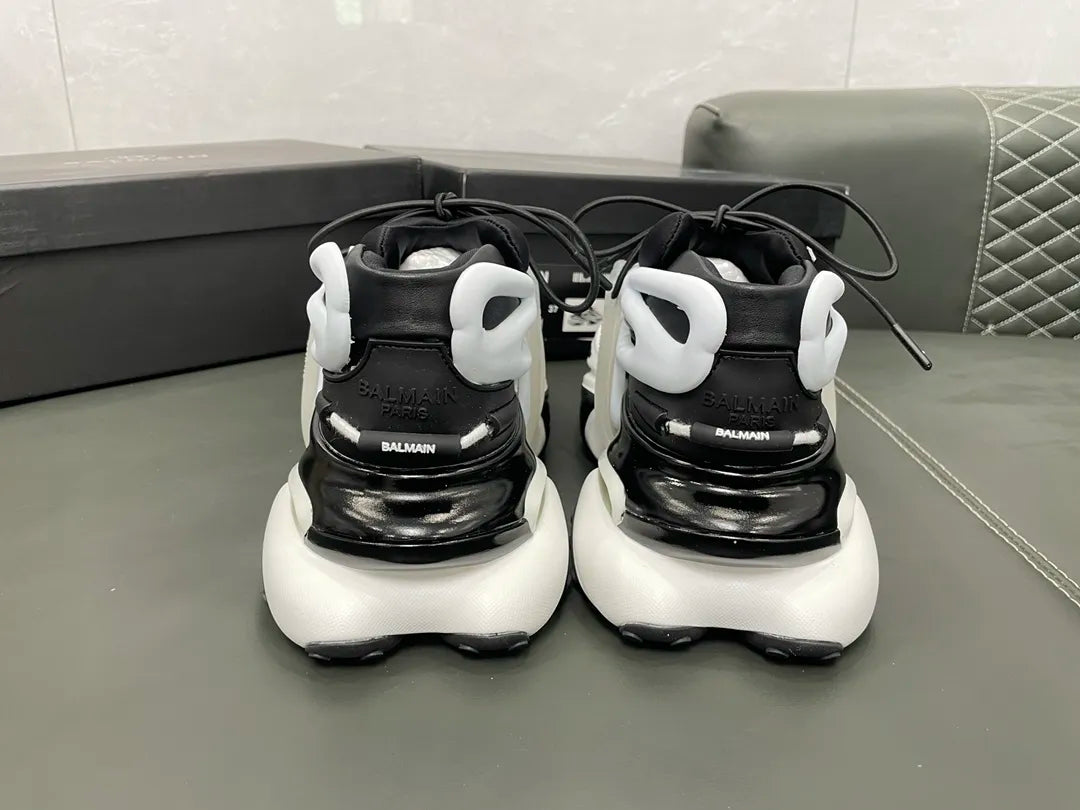 White Black Heels H5448