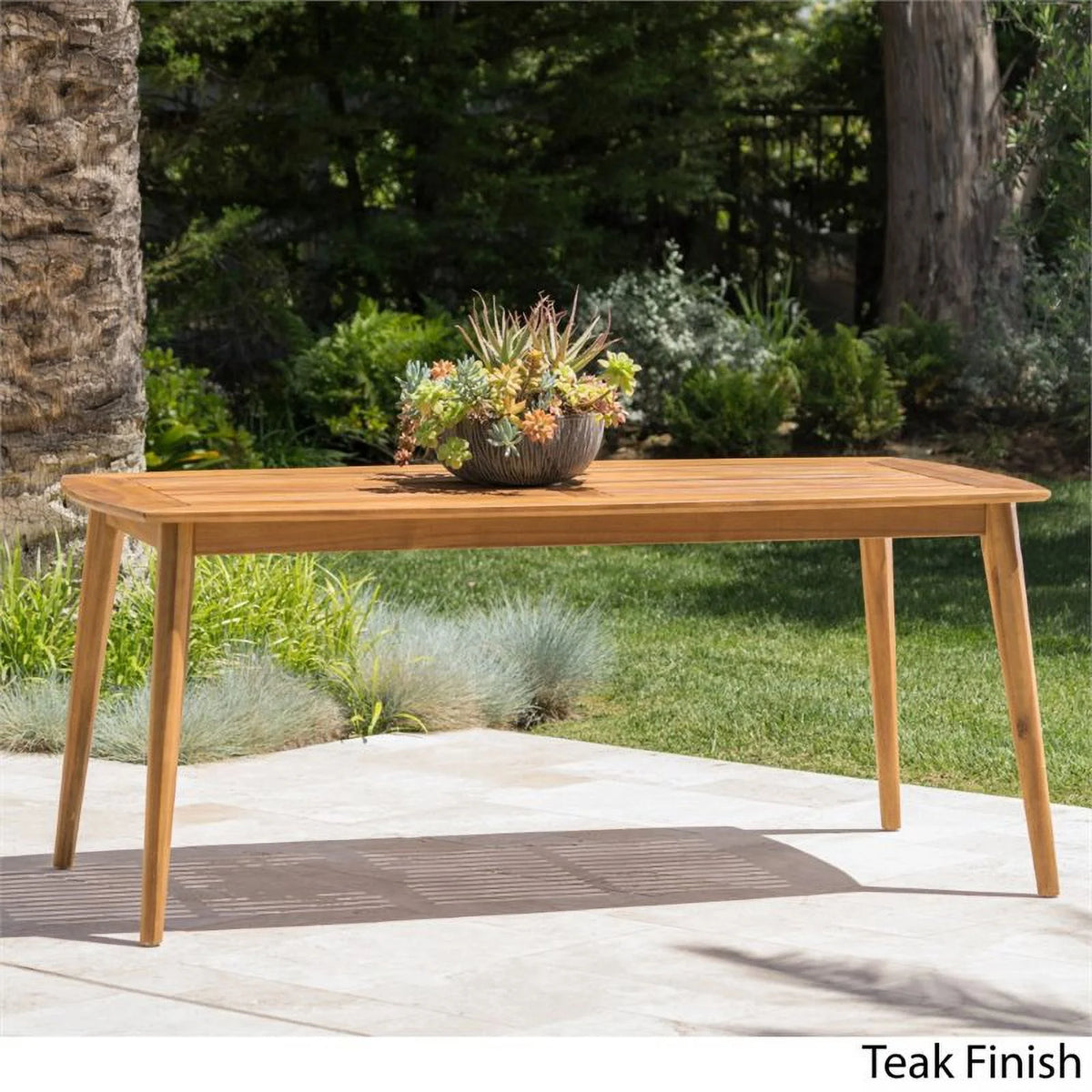 71" Wooden Patio Dining Table V808503