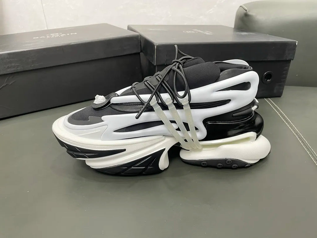 White Black Heels H5448