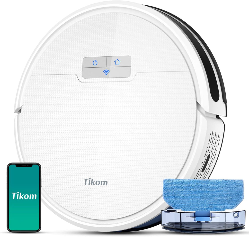 2 in 1 Robot Vacuum and Mop Combo, 4500Pa Suction, 150mins Max, Wi-Fi Q535507