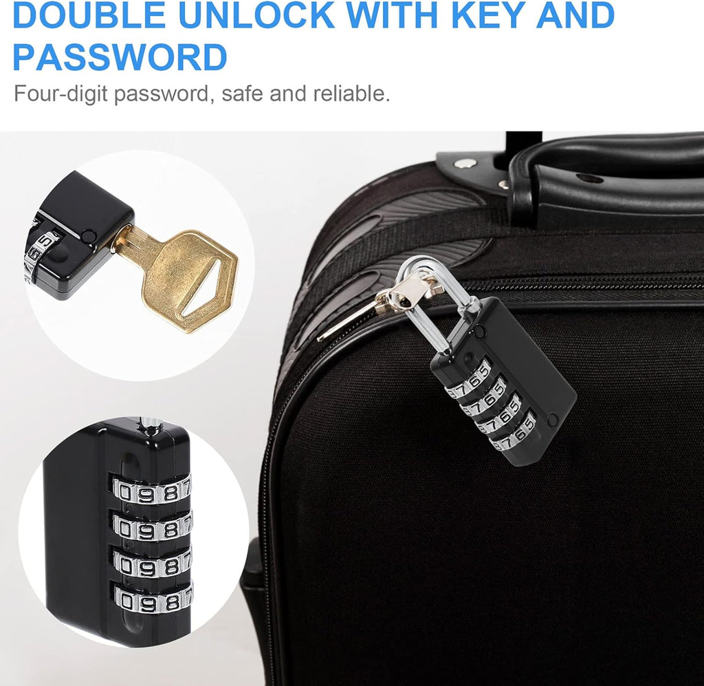 Resettable Waterproof Padlock with Keys Q56359