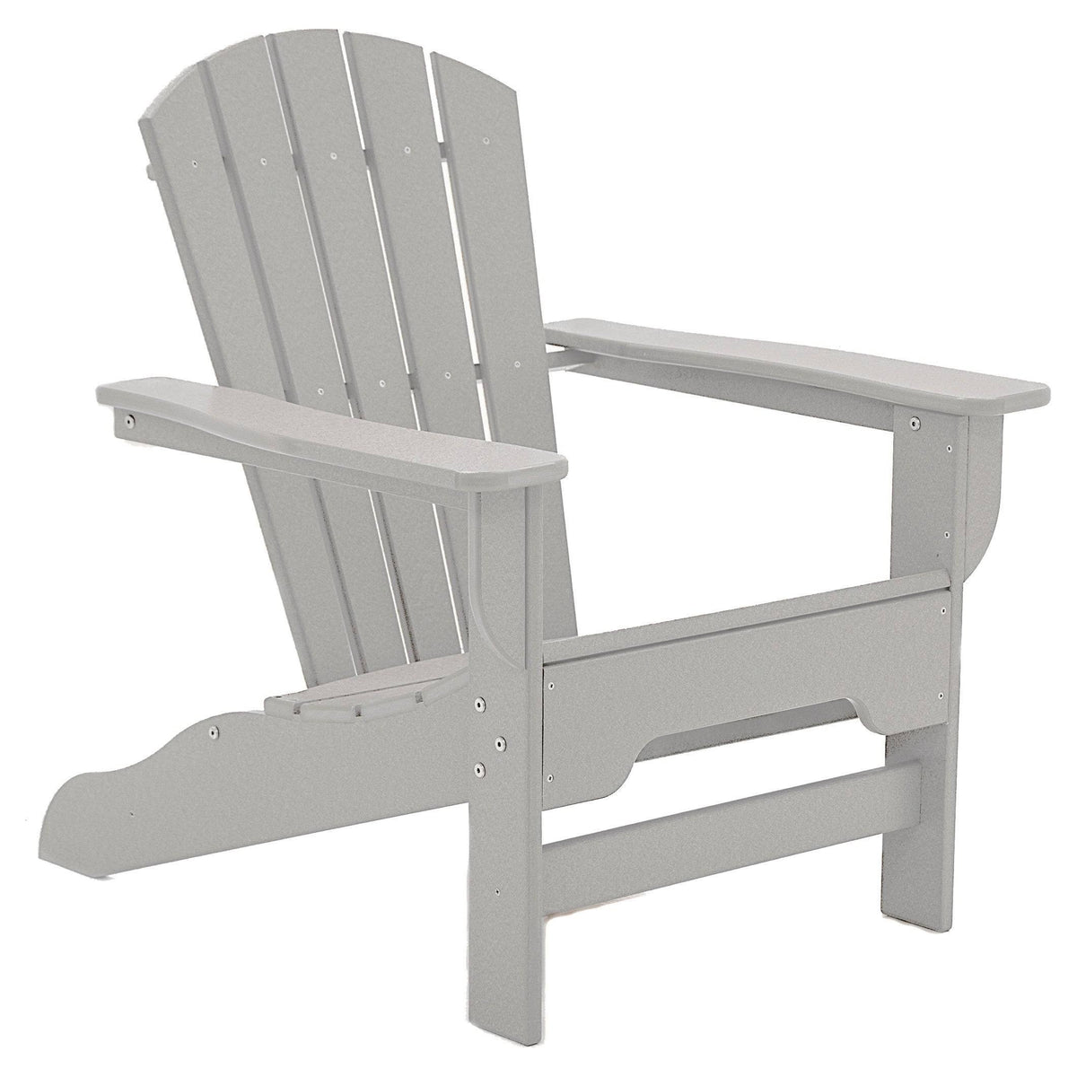 Light Gray Recycled Plastic Adirondack Chair D742