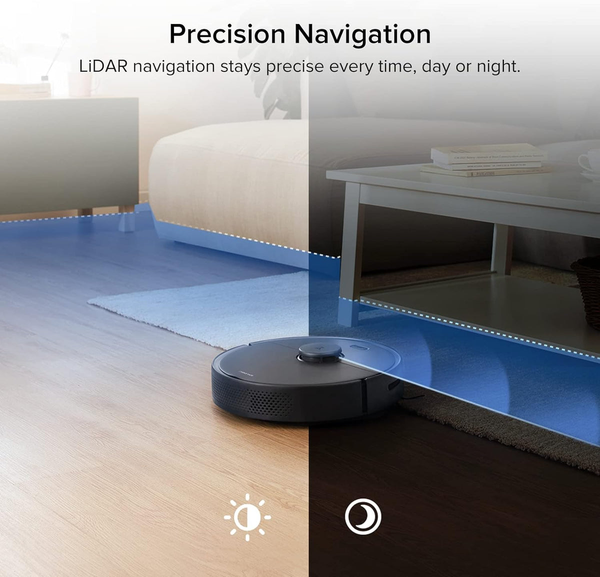 Robot Vacuum with Lidar Navigation 2000Pa Suction A950816