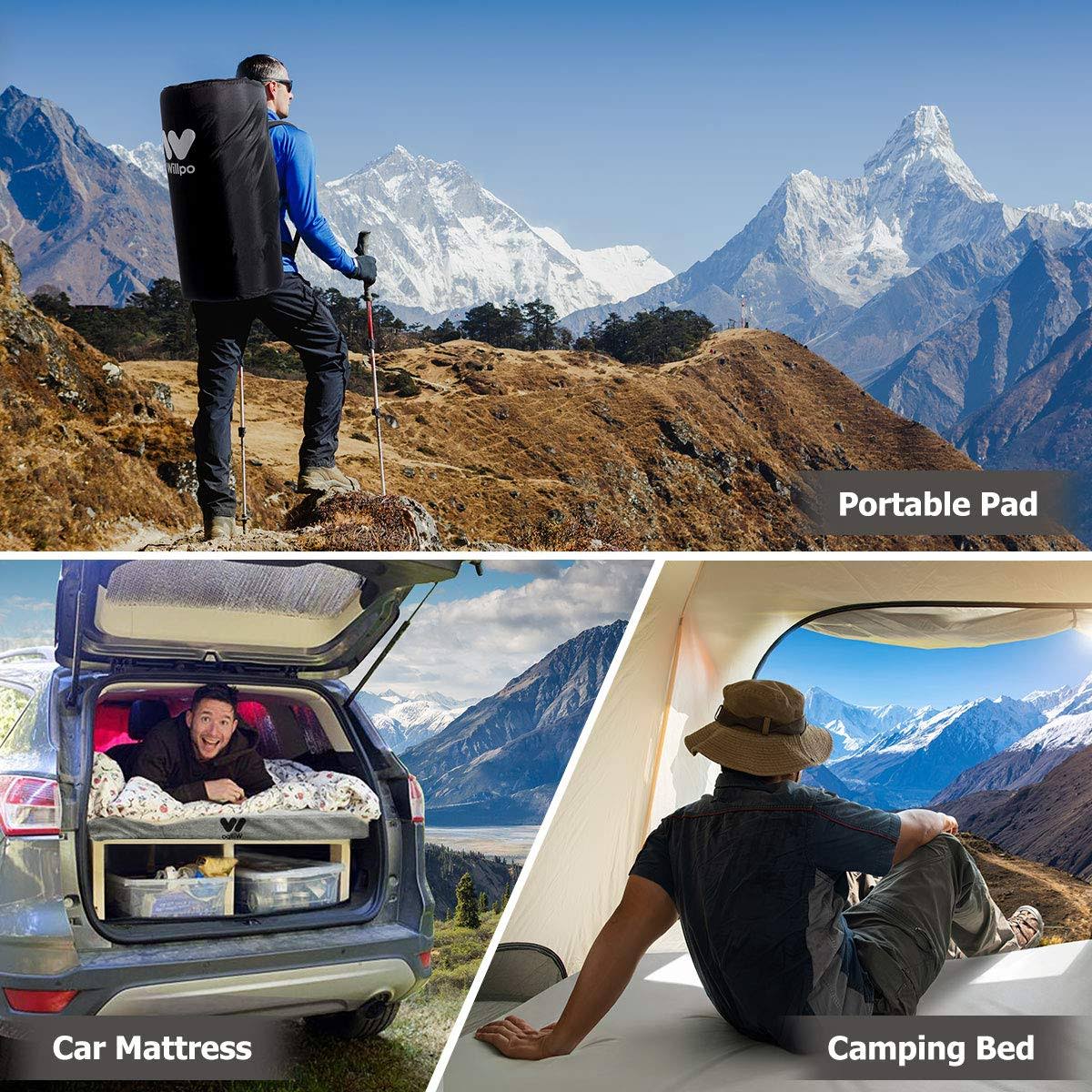 Memory Foam Car Camping Mattress Portable Sleep Pad L765287