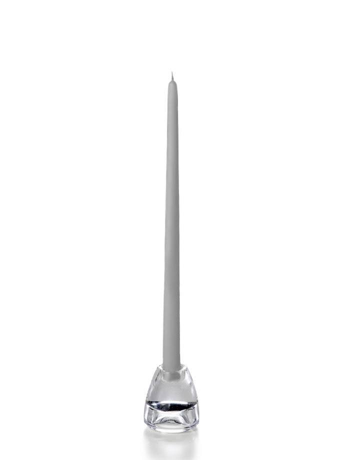 Set of 144 Light Gray Taper Candles V6567