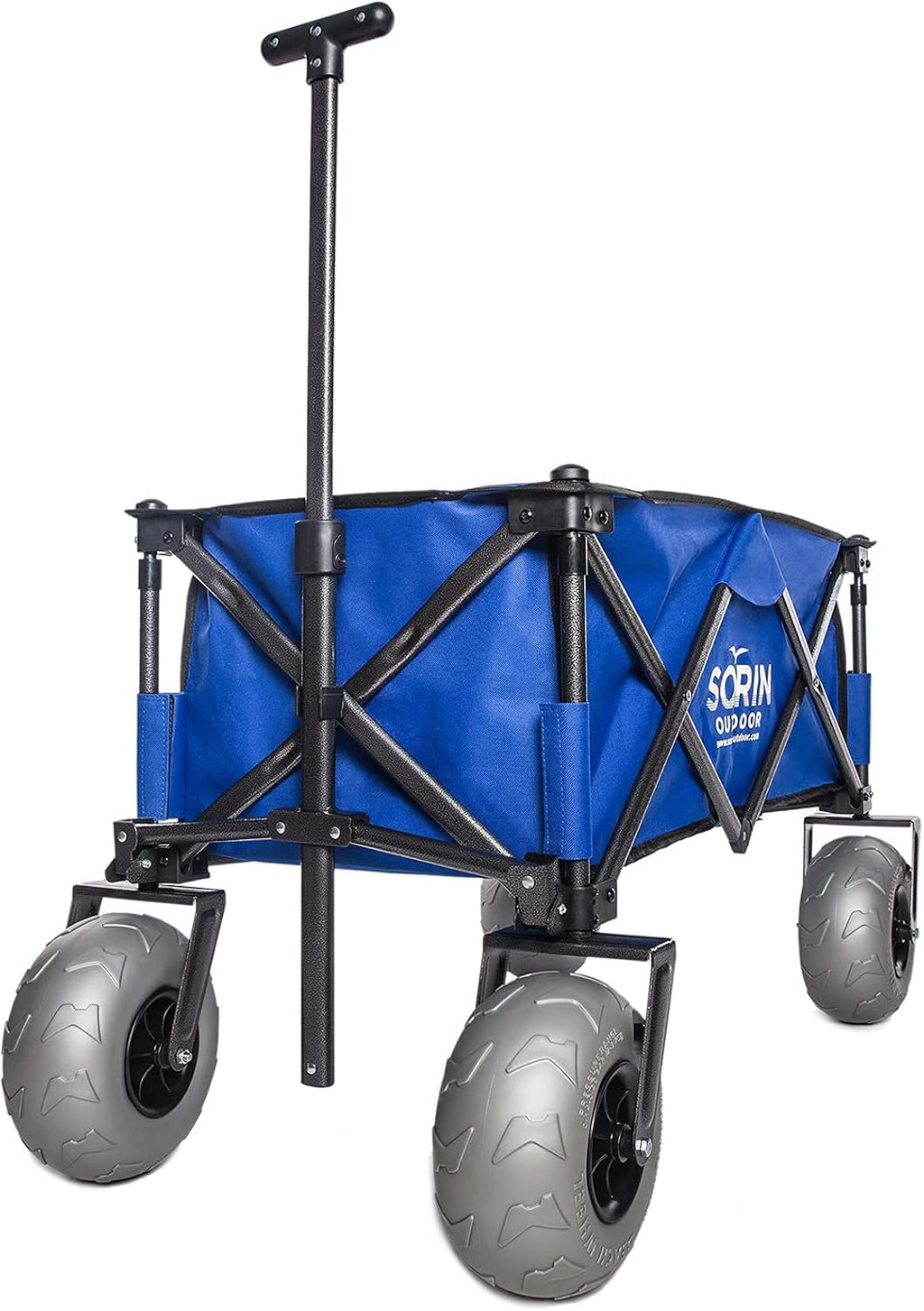 Heavy Duty Collapsible Beach Cart with Balloon Wheels Z923602