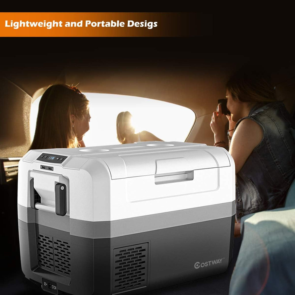 Portable Car Refrigerator 48-Quart Compressor Travel Fridge E396