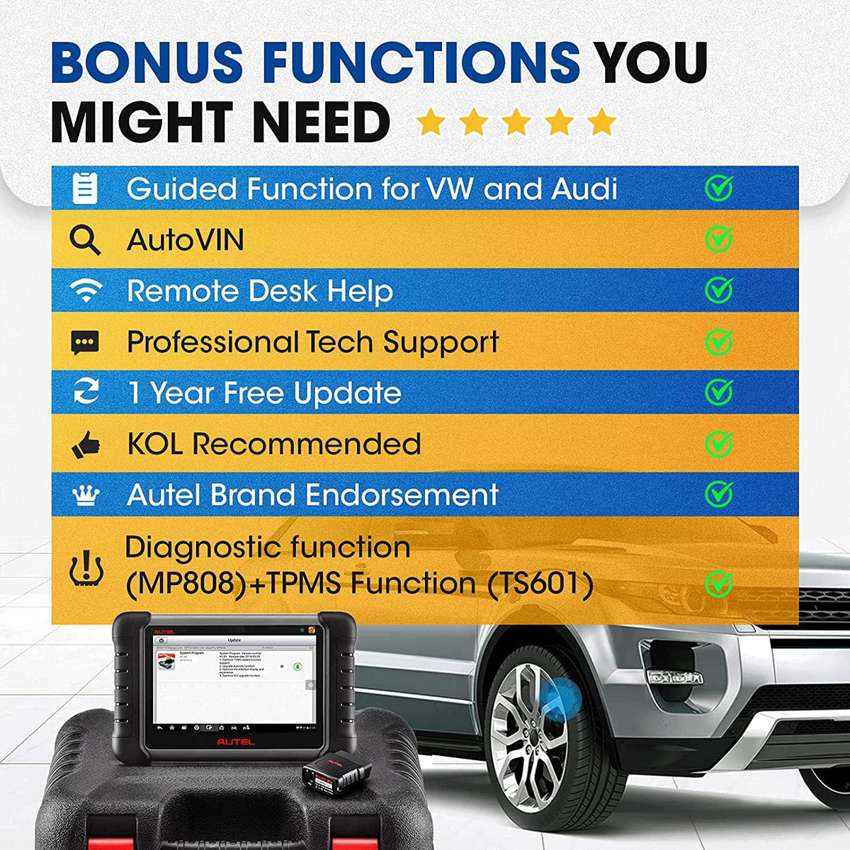 Autel MaxiPRO MP808TS Scanner with TPMS Service H76741