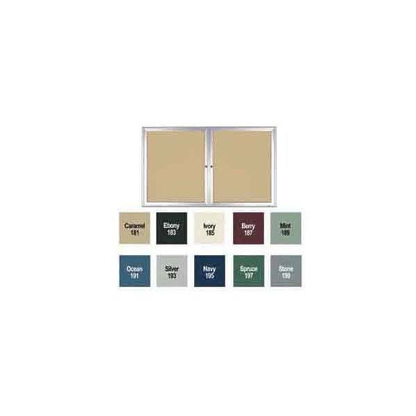 2 Door Enclosed Vinyl Bulletin Board Q620091